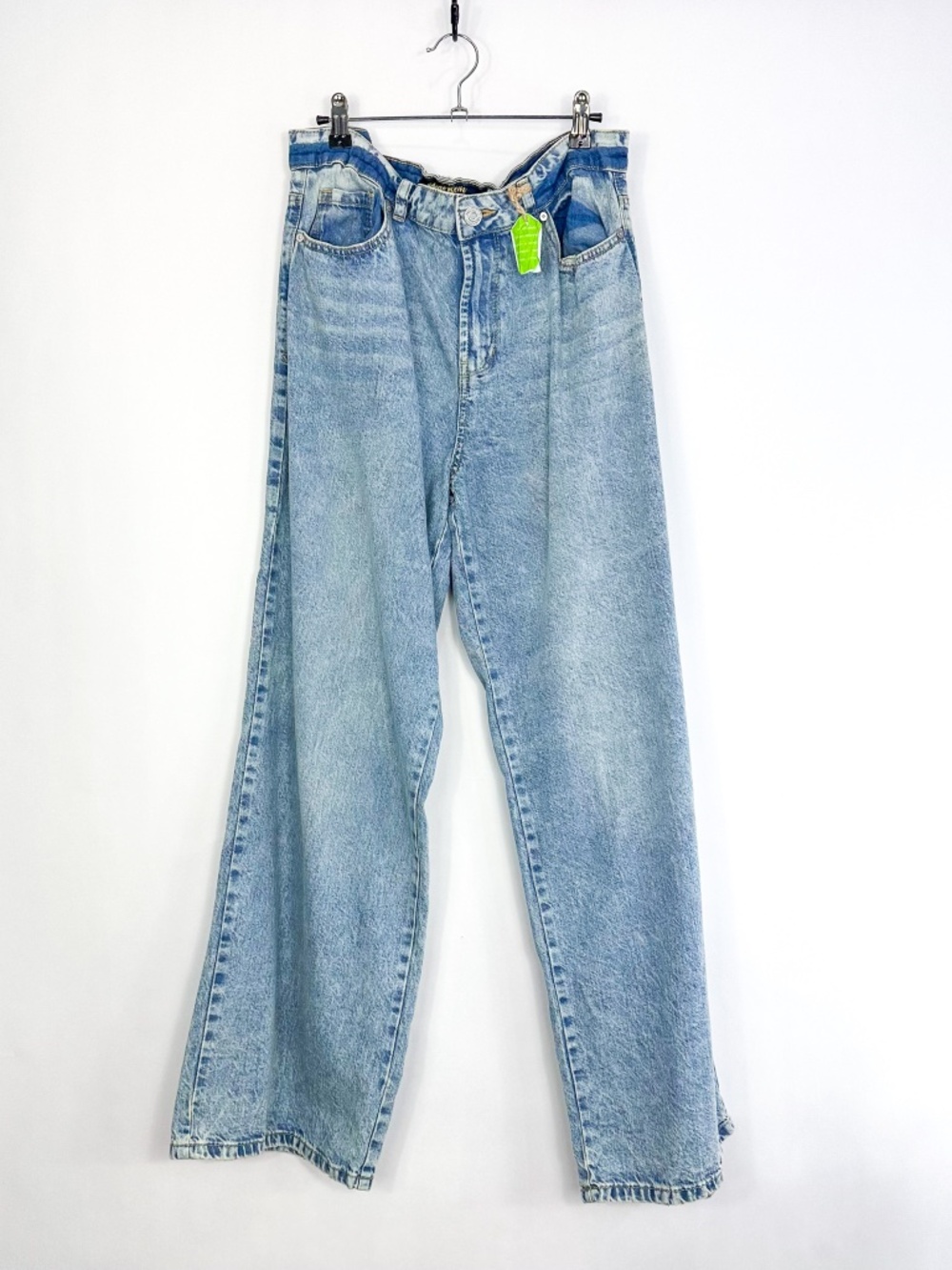 Indigo Rein Medium Light Wash Wide Leg Organic Cotton Denim Jeans